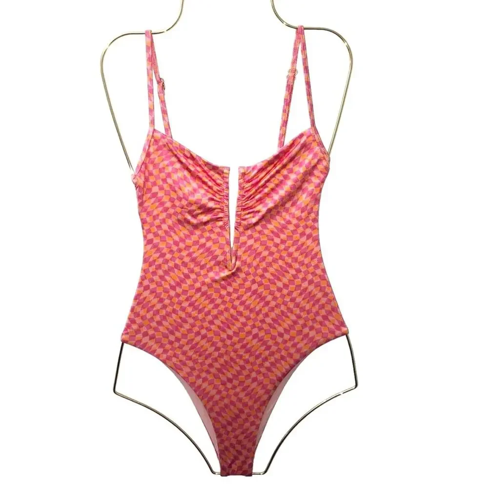 L*SPACE Roxanne One Piece Swimsuit Bitsy Heat Waves Style SARXMB22P XS NWT